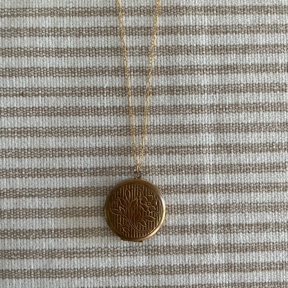 Vintage brass locket